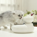 Ceramic Automatic Pet Drinking Water Fountain Dispenser Electric Cat Dog Bowl Waterer