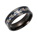 Ethnic Chinese Dragon Pattern Finger Ring Retro Titanium Steel Finger Rings Fashion Jewerly For Men