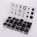 125pcs Wiring Cable Black Rubber Grommets Assortment Kit