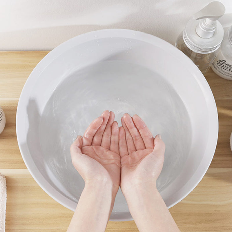 QUANGE Silver Ion Antibacterial Washbasin Folding Basin S / L Home Bathroom Washing Tool