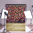 7x5ft Valentine's Day Romantic Flower Theme Photography Vinyl Backdrop Studio Background 2.1m x 1.5m