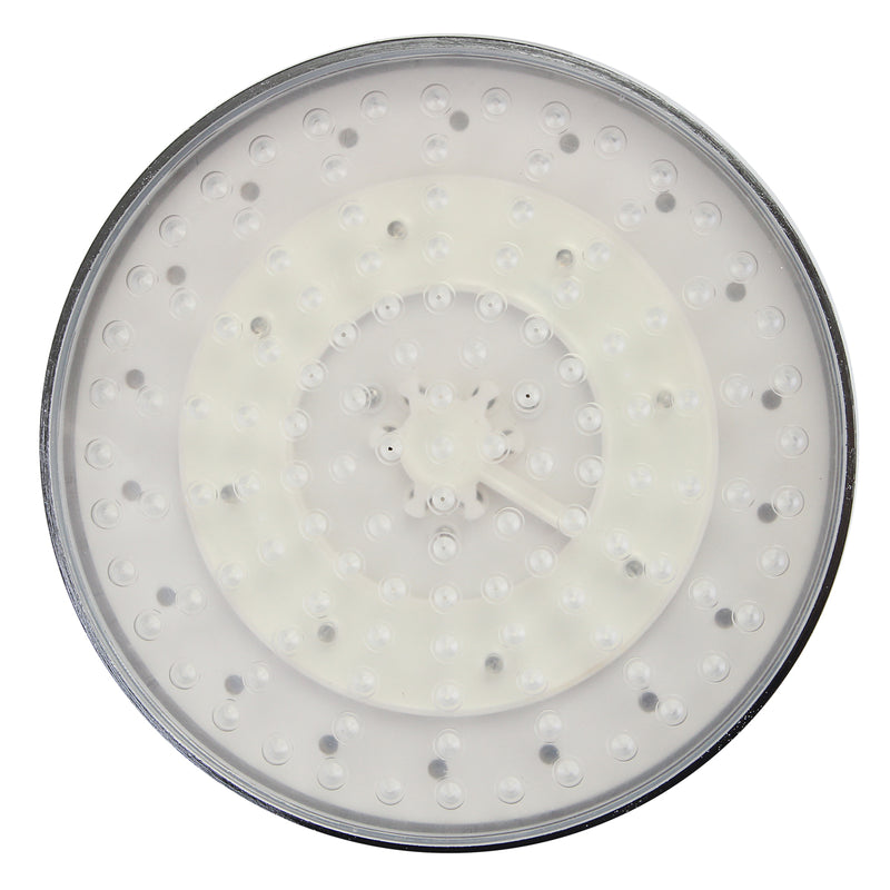 360 Adjustable 8 Inch LED Round Chrome Rain Bathroom Shower Head Rainfall 7 Color Changing Bath