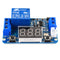 12V Trigger Time Delay Relay Module with LED Digital Display  0-999s 0-999min 0-999H Work-delay/Delay-work