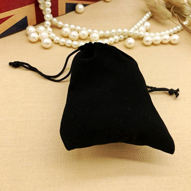 Multi-used Storage Bags Polyhedral Dices Black Velvet Jewelry Pouches for Electronic Gadgets