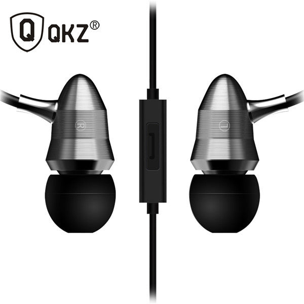QKZ X6 Universal 3.5mm In Ear Super Bass Headset Professional HIFI Headphone DJ Earphone With Mic