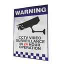 200x300mm Warning CCTV Security Surveillance Sticker Camera Rigid Plastic Sign