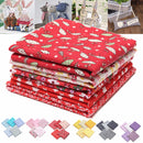 5PCS/Set 19.7'' Series Fabric Cotton Bundles Fat Quarters Polycotton Material Florals Gingham Spots Non Woven Fabric