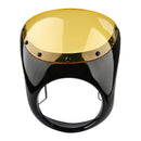 Universal Cafe Racer Handlebar 7inch Headlight Windshield Fairing Screen For Harley