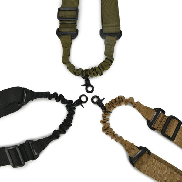 Outdoor Multifunctional Tactical Belt Nylon Belt Buckle Belt Hanging Rope Camping Elastic Adjustable Bungee Sling
