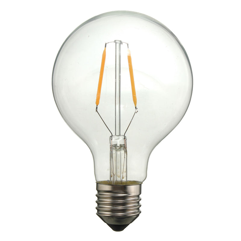 Dimmable E27 2W Warm White COB LED Filament Retro Edison Incandescent Light Bulb AC110V/220V