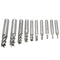 10pcs 2-10mm 4 Flute Milling Cutter HSS-Al  End Mill Cutter CNC Tool