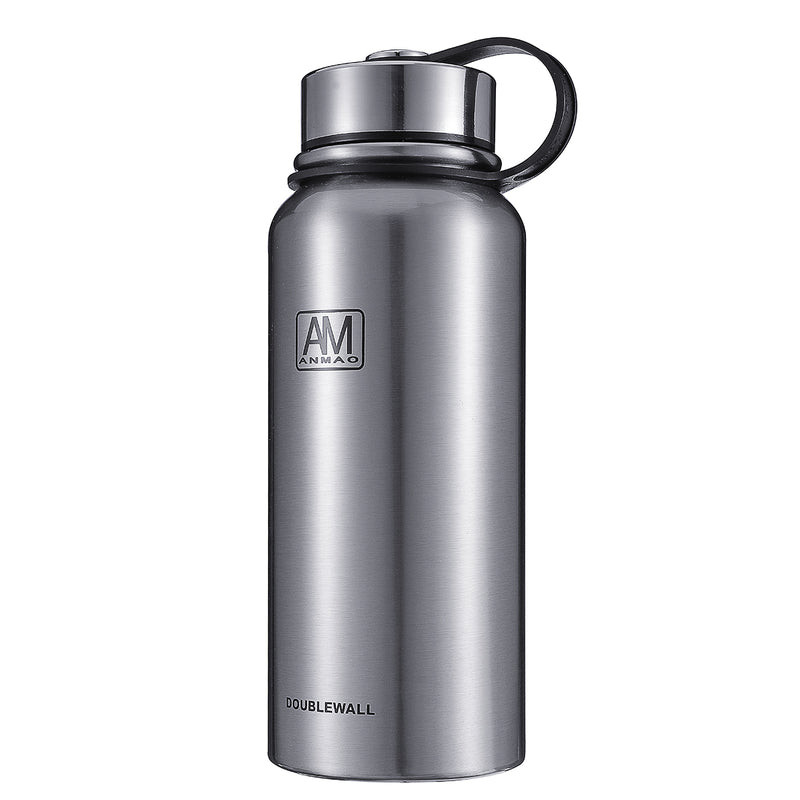 800ML Double Walled Water Bottle Vacuum Flasks Insulated Stainless Steel Drinks Bottle