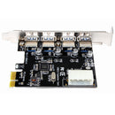 SSU V805 PCI-E to USB 3.0 Expansion Card With Four USB 3.0 Interfaces For Desktop Computer