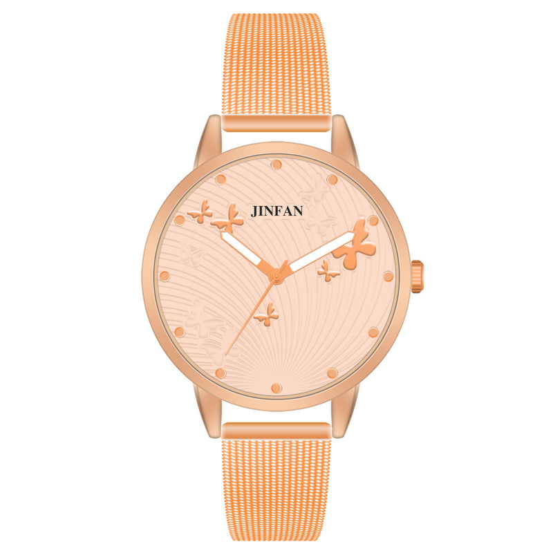 JINFAN JL06 Casual Style Women Wrist Watch Full Steel Quartz Watches