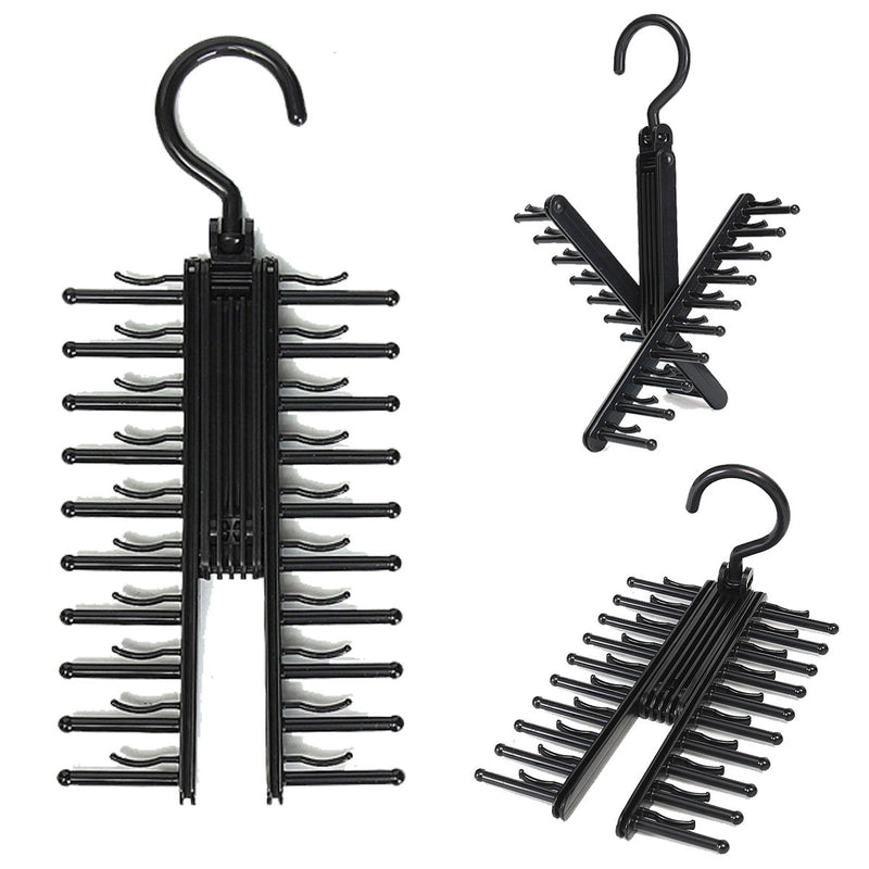 360 Degree Rotatable Adjustable Belt Hanger Tie Rack Scarf Holder
