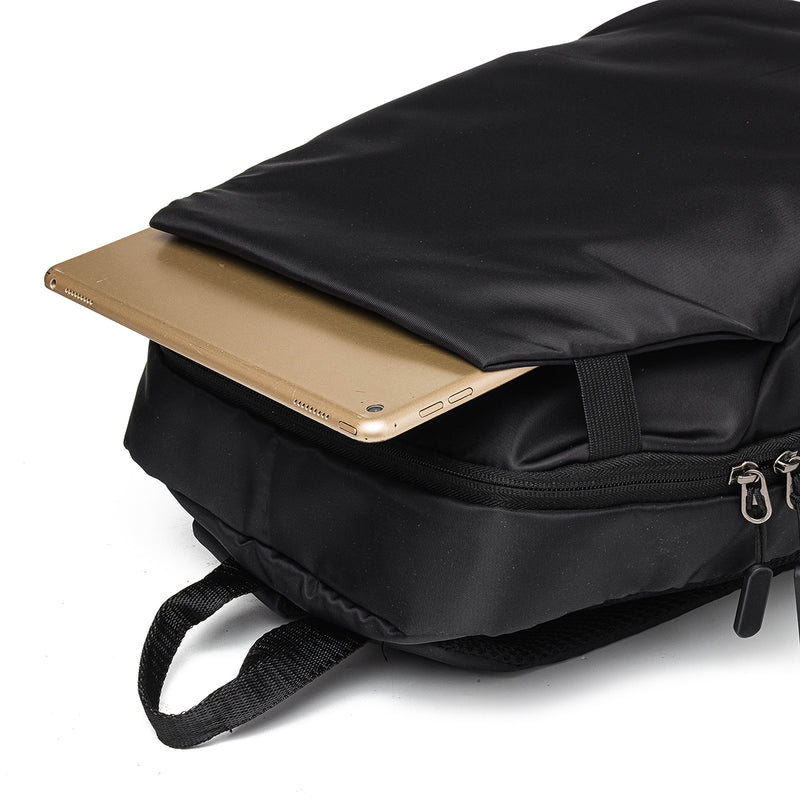 OURBAG Casual Simple Outdoor Sports Travel Backpack USB Charging Laptop Bag Student School Bag for 15.6 inches Laptops iPads