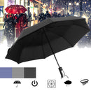 Automatic Umbrella 1-2 People Portable Windproof Umbrella Camping Three Folding Sunshade