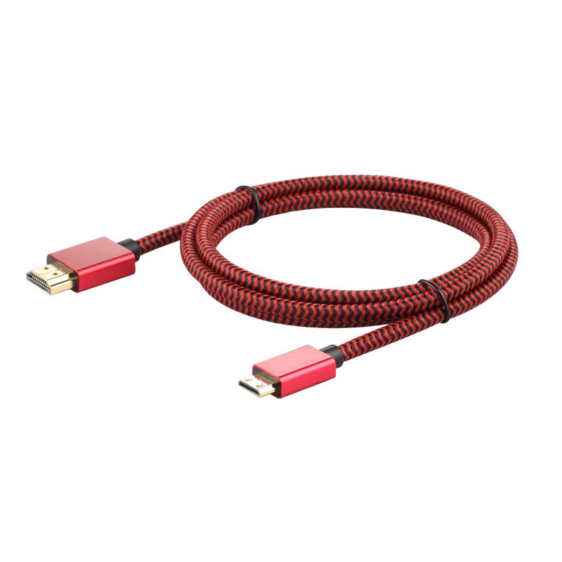 ULT-Unite High Speed Mini HDMI to HDMI Cable 1.4 Version 1080p 3D Standard 2.0 1.2M for Camera