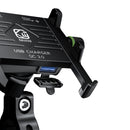 12/24V QC3.0 Fast USB Charger IP66 Aluminium Motorcycle Phone Holder Mount Waterproof