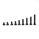 Suleve M6CH1 80Pcs M6 Carbon Steel Screw Hex Socket Flat Head 10.9 Grade 10-45mm Bolt Assortment