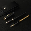 Hero 7088 Luxurious Business Fountain Pen Set 0.5mm Fine Nib Metal Writing Signing Pen Office School Stationery Supplies Gifts for Friends Families