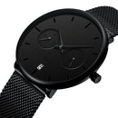 CRRJU 2162 Fashion Business Style 24hours Calendar Alloy Case Men Simple Dial Quartz Watch