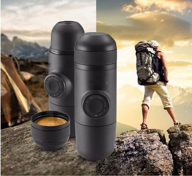 KCASA KC-COFF20 Portable Manual Coffee Maker Hand Espresso Maker Mini Coffee Machine Coffee Pot Outd