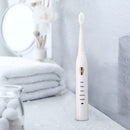 Minleaf ML-201 Sonic Electric Toothbrush USB Induction Charging Full Body Washable with 4 Replacement Brush Heads
