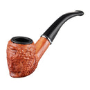 Monk Wooden Pipes Old-fashioned Flat-mouth Wood Tool without Pipe Rack