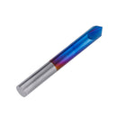 Drillpro 2-12mm 90 Degree Nano Blue Coated Chamfer Mill 2 Flutes CNC Milling Cutter