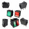 12V SPST 3 Pin Large Rectangle Rocker Switch LED Lighted