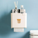 Jordan&Judy 3 in 1 Waterproof Wall Mounted Bathroom Tissue Box Roll Issue Facial Tissue Dispenser Adhesive Hanging Cell Phone Holder from Xiaomi Youpin