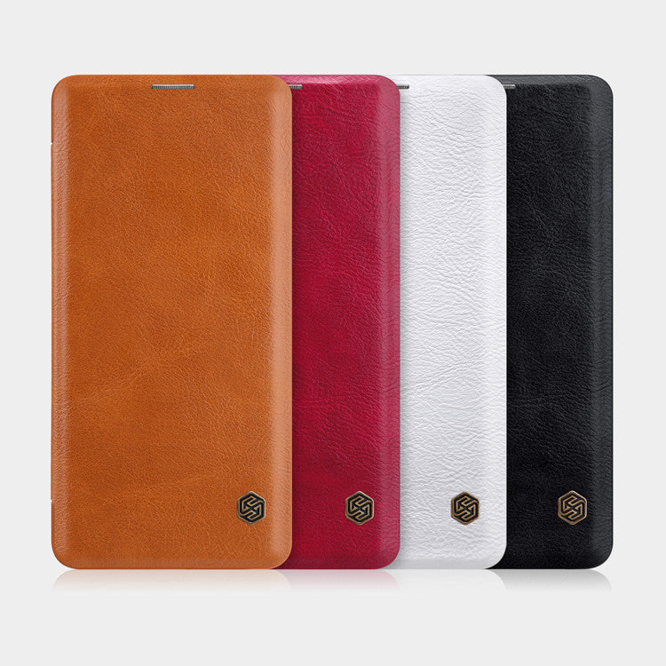 NILLKIN Ultra-Thin Smart Sleep Card Slots Shockproof Flip PU Leather Protective Case For Samsung Galaxy S10 Plus