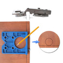 35mm Hinge Jig ABS Plastic Hinge Installation Wood Drill Guide with Forstner Drill Hinge Hole Boring Furniture Door Cabinets Tool For Carpentry