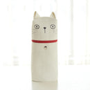 Kawaii Emoticon Printing Cute Cat Pencil Box Big Capacity Pencil Case