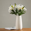 Modern White Vase Ceramic Vase Home Decoration Accessories Dry Flower Minimalist Literary Vase for Flower