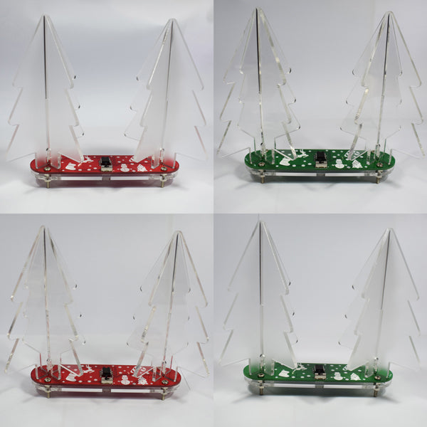 Geekcreit DIY Full Color Changing LED Acrylic 3D Christmas Tree Electronic Learning Kit