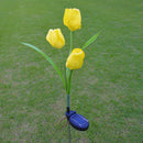 2V Solar Power Mult Tulip Flower Garden Stake Landscape Lamp Outdoor Yard LED Light for Home