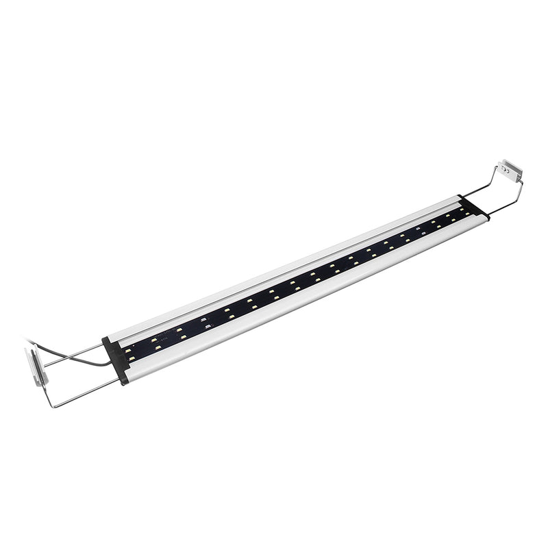 12W 36 LED Aquarium Fish Tank Light Panel Blue+White Lamp Adjustable Aluminum