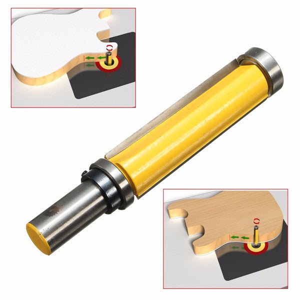 1/2 Inch Shank Router Bit Double Bearing Trimming Blade Woodworking Cutter