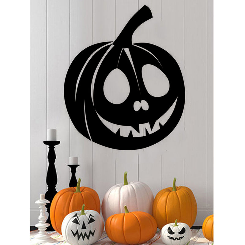 Creative Halloween Pumpkin Innovative Carved Wall Sticker Waterproof  Vinyl Art Decorative Stickers
