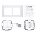 WiFi Smart Light Wall Switch Socket Outlet + 2 Gang Push Button Switch DE EU Smart Life Tuya Wireless Remote Control Work with Alexa Google Home