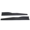 2 Pcs 74.5cm / 29.33" Universal Fit Plastic Black Car Side Skirt Rocker Splitters Winglet Wings