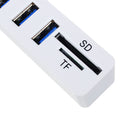 Combo HY-617 Mini USB 2.0 Hub with SD/TF Card Reader Function