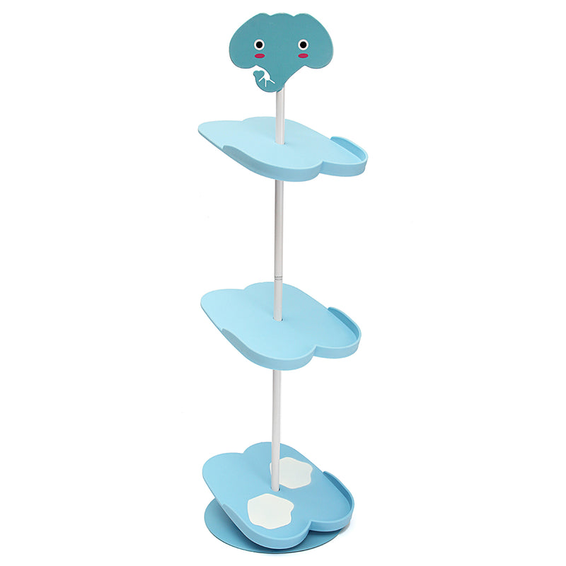 4 Tiers Cute Kids Shoe Racks Stand Space Saving Removable Organizer Shelf Holder