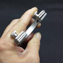 Flat Rubber Band Free Tie Sling Stainless Steel Greedy Sling-shot