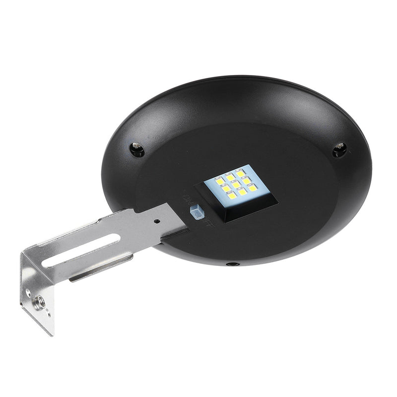 Solar Powered LED Round Gutter Sink light Waterproof Durable Outdoor Fence Lamp