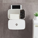Paper Towel Dispenser Wall Mounted No-drilling Paper Shelf Holder Bathroom Coreless Toilet Tissue Dispenser Garbage Bags Holder Home Paper Extraction Dispenser (1 Layer Or 2 Layers to Optional)