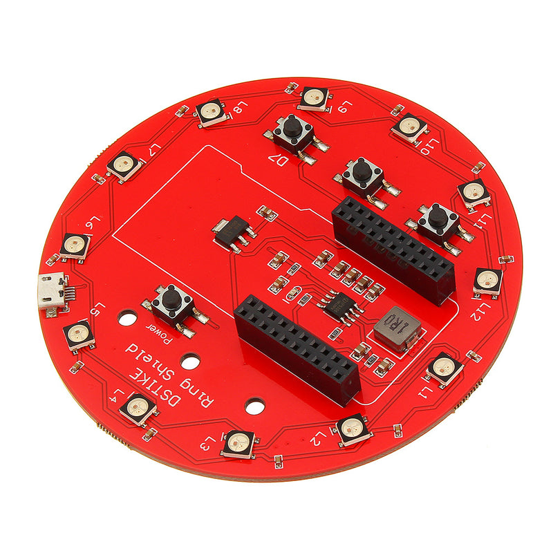 WS2812B Ring Shield For  18650 battery charger Li-battery charger RGB LED Expansion Board