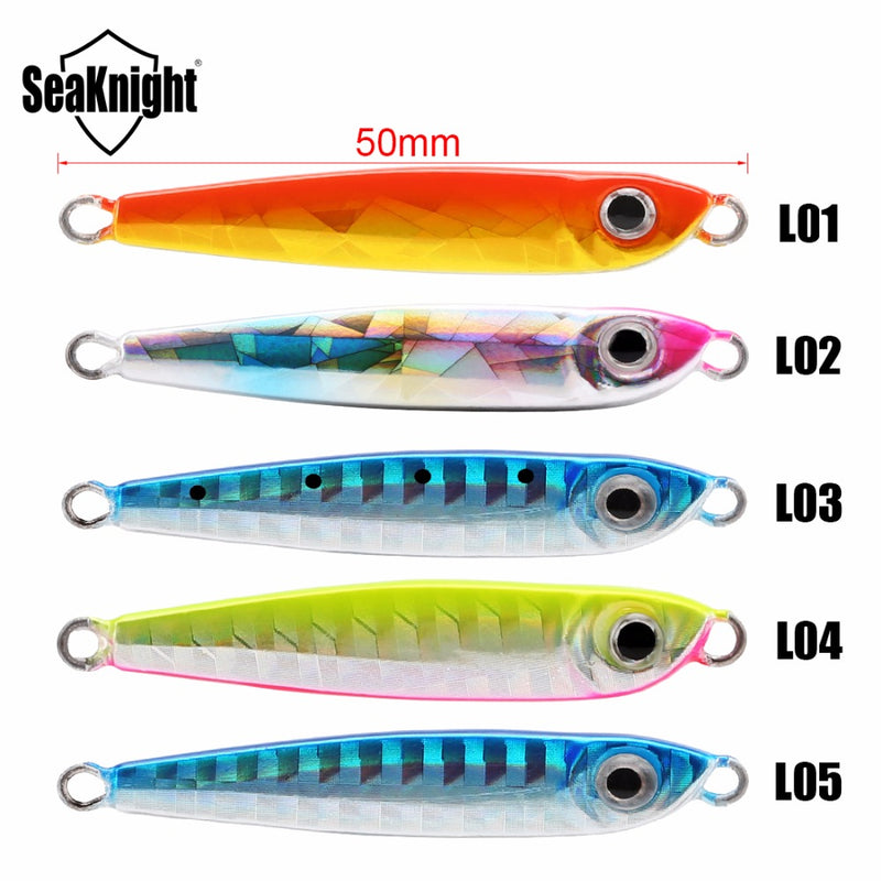 SeaKnight SK302 5pcs/set 8g 50mm Fishing Lure Hard Bait Sinking Spoon With BKK Hooks